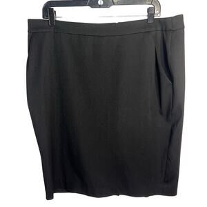 Express Women's size 16, Ponte knit‎ pocketed rear vent minimalist career skirt